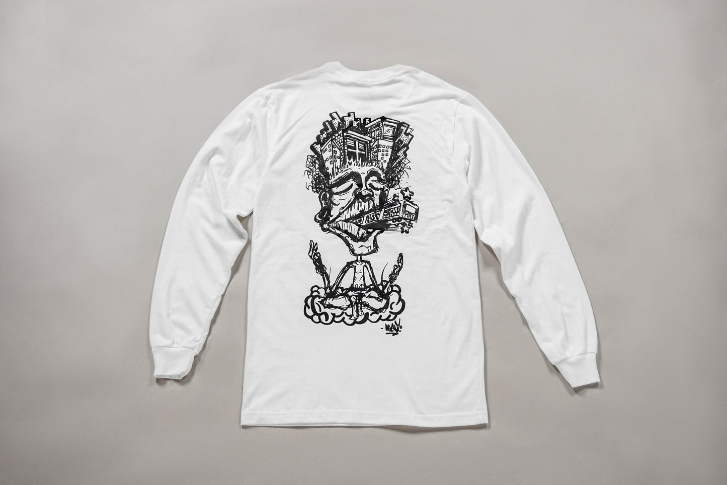 Train Of Thought Long Sleeve | White