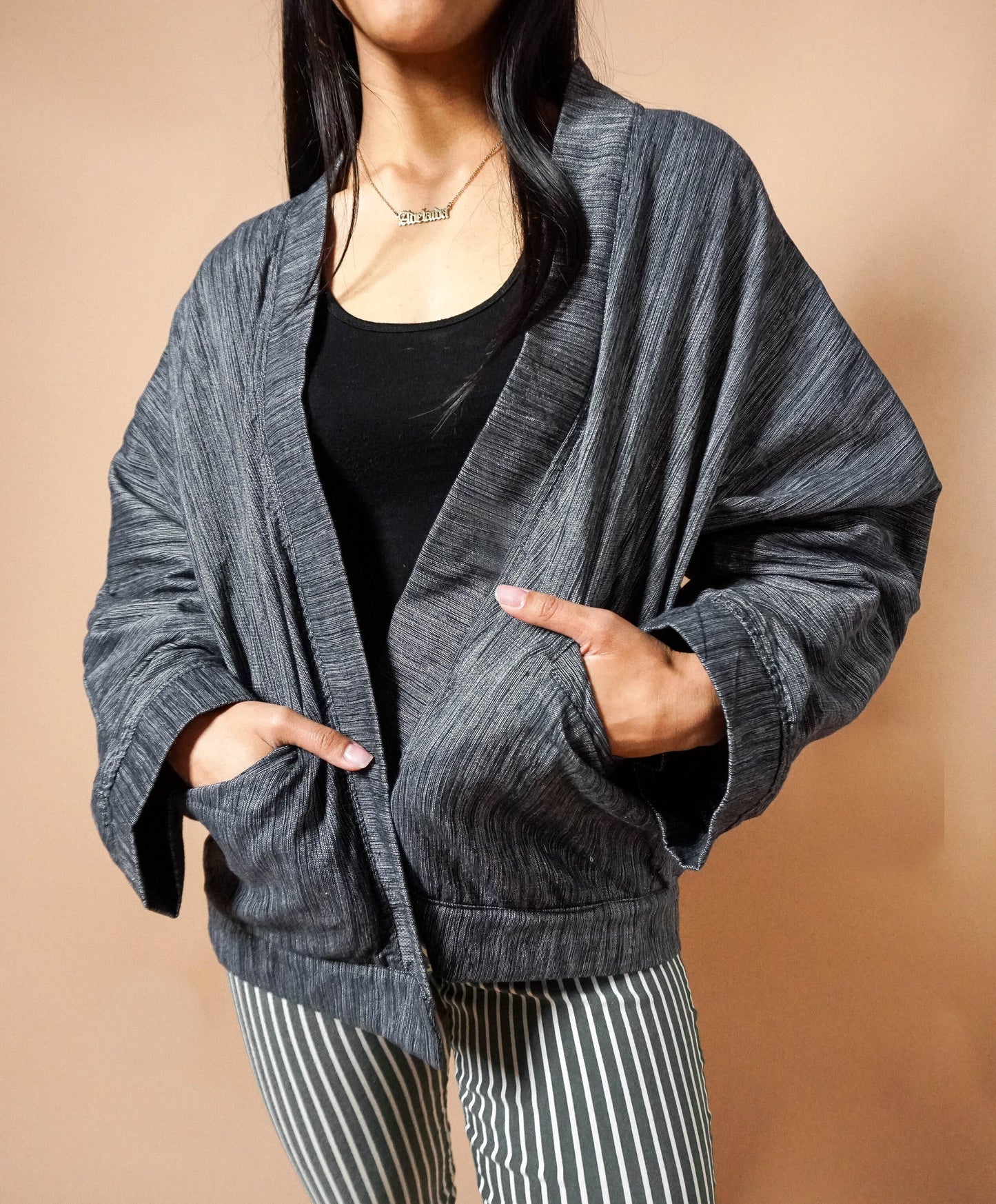 Kimono Bomber | Concrete Grey