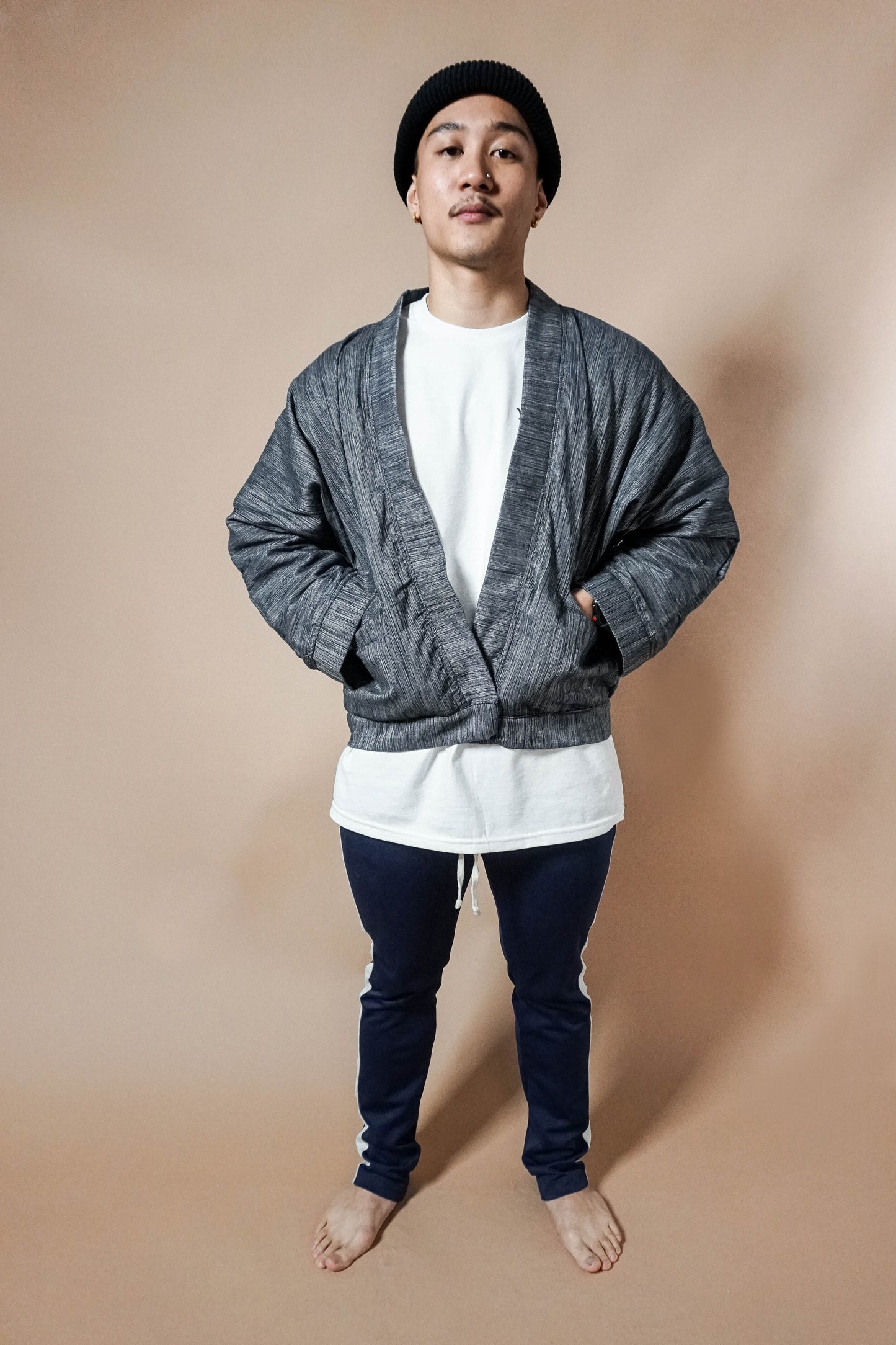 Kimono Bomber | Concrete Grey