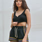 Notched Tank Top | Black