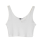 Notched Tank Top | White